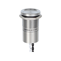 MEYERTEC MT-PS19Z10Z — Пьезокнопка без подсветки, D19 мм, толкатель с местом для пальца, NO, с фиксацией, IP69K