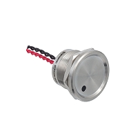 MEYERTEC MT-PS22Z01NR — Пьезокнопка, D22 мм, подсветка точкой (-/красная), NC, возврат, 24В AC/DC, IP68