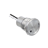 MEYERTEC MT-PS22Z10ZNG — Пьезокнопка, D22 мм, подсветка точкой (-/зеленая), NO, с фиксацией, 24В AC/DC, IP68