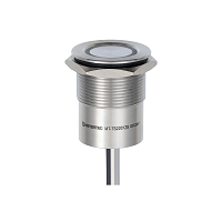 MEYERTEC MT-TS2201ZBGR — Кнопка сенсорная с подсветкой (зеленая/красная), D22 мм, NC, с фиксацией, NPN, 24В DC, IP68