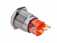 MEYERTEC MT67-F11 — Кнопка без подсветки, с фиксацией, 1NO+1NC, IP67