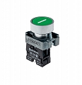 Кнопка плоская зеленая, маркировка I, 1NO, металл MEYERTEC MTB2-BAZ11331