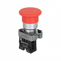 MEYERTEC MTB2-BCZ124 — Кнопка грибовидная 1NC без фиксации, красный, 40 мм, металл