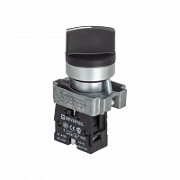 MEYERTEC MTB2-BDF21 — Переключатель на 2 положения с фиксацией, короткая ручка, 1NO, IP67, металл