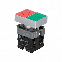 MEYERTEC MTB2-BLZ1583 — Кнопка двойная 1NO+1NC, плоский толкатель