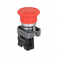 MEYERTEC MTB2-BSZ1254 — Кнопка грибовидная, возврат поворотом, 1NC красный 40 мм