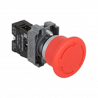 MEYERTEC MTB2-BSZ1254 — Кнопка грибовидная, возврат поворотом, 1NC красный 40 мм