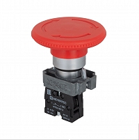 MEYERTEC MTB2-BSZ1264 — Кнопка грибовидная, возврат поворотом, 1NC красный 60 мм