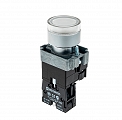 Кнопка с подсветкой белая 220V 1NO MEYERTEC MTB2-BW3163