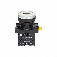 MEYERTEC MTB2-EA12561 — Кнопка плоская белая, маркировка "стрелка вверх", 1NO, IP54, пластик