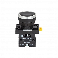 MEYERTEC MTB2-EAZ112 — Кнопка плоская черная, 1NO, IP54, пластик