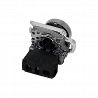MEYERTEC MTB4-BA11 — Кнопка плоская белая, 1NO, IP65, металл