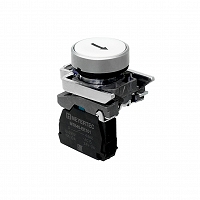 MEYERTEC MTB4-BA12551 — Кнопка плоская белая, маркировка "стрелка вверх", 1NO, IP65, металл