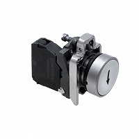 MEYERTEC MTB4-BA12551 — Кнопка плоская белая, маркировка "стрелка вверх", 1NO, IP65, металл