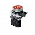 Кнопка плоская красная, маркировка 'STOP', 1NС, IP65, металл MEYERTEC MTB4-BA41622