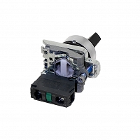MEYERTEC MTB4-BD21 — Переключатель на 2 положения с фиксацией, короткая ручка, 1NO, IP65, металл