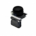 Кнопка черная в кожухе, 1NO, IP66, металл MEYERTEC MTB4-BP21