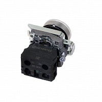 MEYERTEC MTB4-BW31713 — Кнопка белая с подсветкой, 1NO, 220V AC/DC, IP65, металл