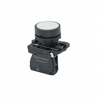 MEYERTEC MTB5-AA11 — Кнопка плоская белая, 1NO, IP65, пластик