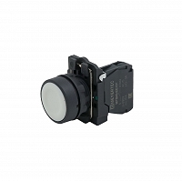 MEYERTEC MTB5-AA11 — Кнопка плоская белая, 1NO, IP65, пластик