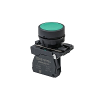 MEYERTEC MTB5-AA31 — Кнопка плоская зеленая, 1NO, IP65, пластик