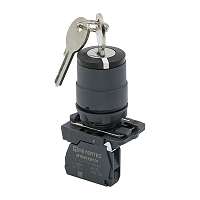 MEYERTEC MTB5-AG21 — Переключатель с ключом на 2 положения с фиксацией, 1 выемка, 1NO, IP65, пластик