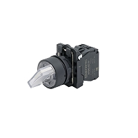 MEYERTEC MTB5-AK21713 — Переключатель на 2 положения с фиксацией и подсветкой, белый, 1NO, 220V AC/DC, IP65, пластик