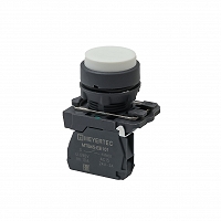 MEYERTEC MTB5-AL11 — Кнопка выступающая белая, 1NO, IP65, пластик