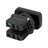 MEYERTEC MTB5-AL2633 — Кнопка двойная плоская, зеленая, маркировка "I+II", 2NO, IP65, пластик