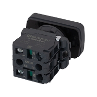 MEYERTEC MTB5-AW26315 — Кнопка двойная плоская с подсветкой, зеленая, маркировка "I+II", 2NO, 24V AC/DC, IP65, пластик