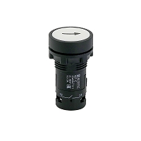 MEYERTEC MTB7-EA12561 — Кнопка плоская белая, маркировка "стрелка вверх", 1NO, IP54, пластик