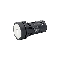 MEYERTEC MTB7-EA12561 — Кнопка плоская белая, маркировка "стрелка вверх", 1NO, IP54, пластик