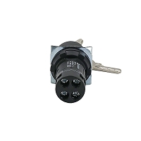 MEYERTEC MTB7-EG25 — Переключатель c ключом на 2 положения с фиксацией, 1 выемка, 1NO+1NC, IP54, пластик