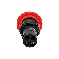 MEYERTEC MTB7-ES542 — Кнопка грибовидная красная, возврат поворотом c фиксацией, D40 мм, 1NC, IP54, пластик