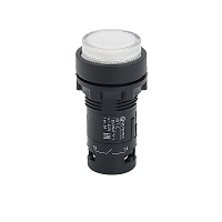 MEYERTEC MTB7-EW31616 — Кнопка белая выступающая с подсветкой, 1NO, 220V AC, IP54, пластик