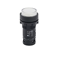 Кнопка белая выступающая с подсветкой, 1NO, 220V AC, IP54, пластик MEYERTEC MTB7-EW31616