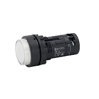 MEYERTEC MTB7-EW31616 — Кнопка белая выступающая с подсветкой, 1NO, 220V AC, IP54, пластик
