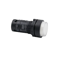 MEYERTEC MTB7-EW31616 — Кнопка белая выступающая с подсветкой, 1NO, 220V AC, IP54, пластик