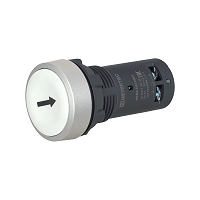 MEYERTEC MTB8-EA12561 — Кнопка плоская белая, маркировка "стрелка вверх", 1NO, IP65, пластик