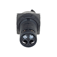 MEYERTEC MTB8-ED21 — Переключатель на 2 положения, с фиксацией, короткая ручка, 1NO, IP65, пластик
