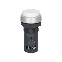 MEYERTEC MTB8-EL11 — Кнопка белая выступающая, с возвратом, 1NO, IP65, пластик