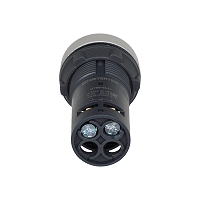 MEYERTEC MTB8-EL11 — Кнопка белая выступающая, с возвратом, 1NO, IP65, пластик
