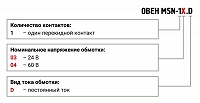 MEYERTEC серии MSN в компактном корпусе (1-контактные) — Модуль промежуточное реле и колодка