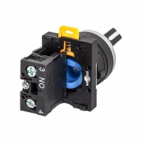 MEYERTEC MTB2-EDZ112 — Переключатель на 2 положения с фиксацией, короткая ручка, 1NO, IP54, пластик