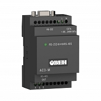 ОВЕН АС3-М — преобразователь интерфейсов RS-232 RS-485 с гальванической изоляцией