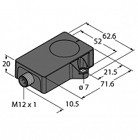 TURCK BI20C-QR20-VP6X2-H1141 — Индуктивный датчик для обнаружения углеродных материалов