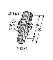 Индуктивный датчик для обнаружения углеродных материалов TURCK BI7C-EM18-VP6X-H1141