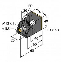 TURCK NI40C-CK40-VP6X2-H1141 — Индуктивный датчик для обнаружения углеродных материалов