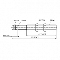 TURCK RU10U-M08-UP8X-V1141 — Ультразвуковой диффузионный датчик