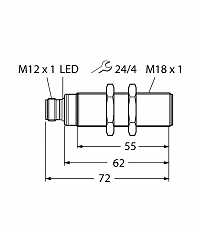 TURCK RU50U-S18-LI8X-H1141 — Ультразвуковой диффузионный датчик